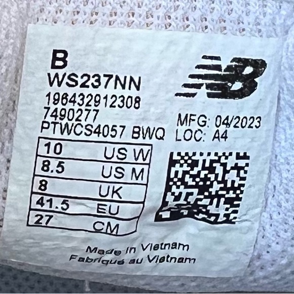 New Balance 237 Nimbus Cloud White WS237NN Women’s size 10B Used no original box - Picture 2 of 16